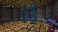 Faking a water elevator can easily drown enemies (Image via Mojang)